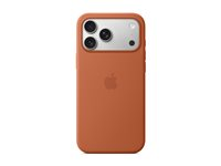 Apple - Baksidesskydd för mobiltelefon - MagSafe-kompatibilitet - silikon - terrakotta - för iPhone 17 Pro Max MGFQ4ZM/A
