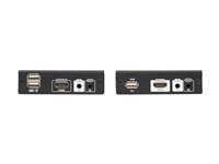 Eaton Tripp Lite Series HDMI HDBaseT KVM Console Extender over Cat6 - 2 USB Ports, IR, 4K @ 30 Hz, 1080p 70 m - Video/ljud/infraröd/USB-förlängningskabel - över CAT 6 - upp till 70 m B013-HU-4K