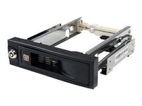 StarTech.com 5,25" hyllfri hot swap flyttbart ställ för 3,5" hårddisk - Förvaringsmobilrack - 3.5" - svart - för P/N: 25SAT35HDD, 25SATSAS35HD HSB100SATBK
