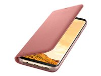 Samsung LED View Cover EF-NG955 - Vikbart fodral för mobiltelefon - rosa - för Galaxy S8+ EF-NG955PPEGWW