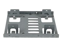 StarTech.com Dubbelt 2,5" till 3,5" HDD-fäste för SATA-hårddiskar – 2,5" till 3,5" fäste för monteringsfack för 2 enheter - Adapter för lagringsfack - 3,5 till 2,5 tum - stål - för P/N: 25S22M2NGFFR, S322M225R, SAT2M2NGFF25, SAT32M225, SAT32MSAT257, ST521PMINT BRACKET25X2