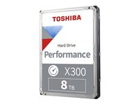 Toshiba X300 Performance - Hårddisk - 8 TB - inbyggd - 3.5" - SATA 6Gb/s - 7200 rpm - buffert: 256 MB HDWR480UZSVA