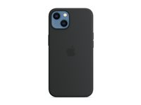 Apple - Baksidesskydd för mobiltelefon - MagSafe-kompatibilitet - silikon - midnatt - för iPhone 13 MC4A4ZM/A