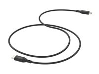 mophie essentials - USB-kabel - 24 pin USB-C (hane) till 24 pin USB-C (hane) - 1 m - USB Power Delivery (60W) - svart 409911863