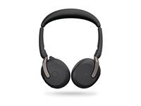 Jabra Evolve2 65 Flex UC Stereo - Headset - på örat - Bluetooth - trådlös - aktiv brusradering - USB-A - svart - Optimerad för UC 26699-989-999