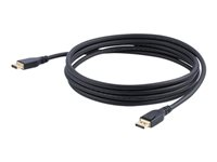 StarTech.com 3 meter VESA-certifierad DisplayPort 1.4-kabel - 8K 60Hz HBR3 HDR - Super UHD DisplayPort till DisplayPort-skärmsladd - Ultra HD 4K 120Hz DP 1.4 smal videokabel M/M DP-kontakt - DisplayPort-kabel - DisplayPort (hane) spärrad till DisplayPort (hane) spärrad - DisplayPort 1.4 - 3 m - stöd för 8K - svart - för P/N: CDP2DPHD, CDP2DPVGA, SV231QDPU34K, TB32DP14 DP14MM3M