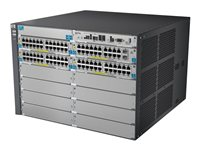 HPE Aruba 5412-92G-PoE+-2XG v2 zl - Switch - L4 - Administrerad - 92 x 10/100/1000 (PoE) + 2 x SFP+ - rackmonterbar - PoE - med HP 5400 zl Switch Premium License J9532A#ABB