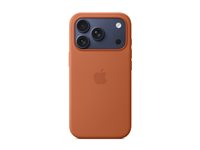 Apple - Baksidesskydd för mobiltelefon - MagSafe-kompatibilitet - silikon - terrakotta - för iPhone 17 Pro MGFJ4ZM/A