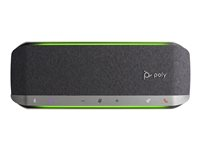 Poly Sync 40+ - Smart högtalartelefon - Bluetooth - trådlös, kabelansluten - USB-A, USB-C - svart, silver - Zoomcertifierad 772C5AA