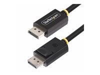 StarTech.com 3m DisplayPort 2.1 Cable, VESA-Certified DP40 DP 2.1 Cable - DisplayPort-kabel - DisplayPort (hane) spärrad till DisplayPort (hane) spärrad - DisplayPort 2.1 - 3 m - passiv, 8K60Hz stöd, 4K144Hz stöd, 1440p stöd 240 Hz, upp till 40 Gbps dataöverföringshastighet, UHBR10, HDR-stöd - svart DP21-3M-DP40-CABLE