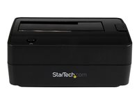 StarTech.com Hårddisk-dockningsstation för 2,5/3,5" SATA-hårddiskar - USB 3.1 (USB-A, USB-C) eller eSATA - HDD dockningsstation - fack: 1 - 2.5", 3.5" - SATA 6Gb/s - eSATA, USB 3.1 (Gen 2) - svart SDOCKU313E