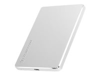 Transcend StoreJet 25C3S - Hårddisk - 2 TB - extern (portabel) - 2.5" - USB 3.1 Gen 1 (USB-C kontakt) - silver TS2TSJ25C3S