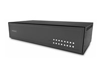 StarTech.com - Omkopplare för tangentbord/video/mus - säker - 16 x KVM port(s) - 1 lokal användare - skrivbordsmodell CK4-D116C