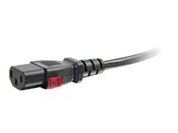 C2G - Strömkabel - IEC 60320 C14 till power IEC 60320 C13 - AC 250 V - 10 A - 1.8 m - svart 80703