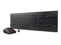 Lenovo Essential Wireless Combo - Sats med tangentbord och mus - trådlös - 2.4 GHz - Nordisk 4X30M39504