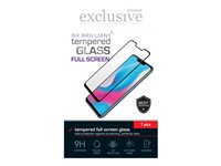 Insmat Exclusive - Skärmskydd för mobiltelefon - helskärm, 9H Brilliant - 2.5D - glas - ramfärg svart - för Samsung Galaxy A55 861-1529