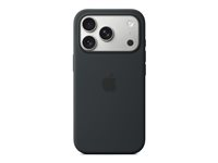 Apple - Baksidesskydd för mobiltelefon - MagSafe-kompatibilitet - silikon - svart - för iPhone 17 Pro MGFK4ZM/A