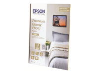 Epson Premium Glossy Photo Paper - Blank - 130 x 180 mm - 255 g/m² - 30 ark fotopapper - för EcoTank ET-1810, 2810, 2811, 2814, 2815, 2820, 2825, 2826, 2850, 2851, 2856, 4800, 4850 C13S042154