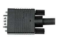 StarTech.com 3 m koaxialvideokabel för VGA-skärm med hög upplösning - HD15 till HD15 M/M - VGA-kabel - HD-15 (VGA) (hane) till HD-15 (VGA) (hane) - 3 m - formpressad, tumskruvar - svart MXTMMHQ3M