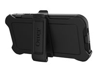 OtterBox Defender Series - Baksidesskydd för mobiltelefon - robust - polykarbonat, syntetiskt gummi - svart - för Apple iPhone 12, 12 Pro 77-65401
