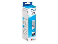 Epson 102 - 70 ml - cyan - original - bläcktank - för EcoTank ET-15000, 2750, 2751, 2756, 2850, 2851, 2856, 3850, 4750, 4850, 4856 C13T03R240