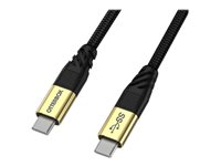 OtterBox - USB-kabel - 24 pin USB-C (hane) till 24 pin USB-C (hane) - USB 3.2 - 5 A - 1.8 m - USB-strömleverans (5A, 100W) 78-80212